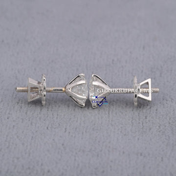 1.45 ct each solitaire diamond earring for casual wear diamond earring VVS clarity Gurukrupa-Gems