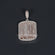 14 KT white gold Lab Created Diamond Pendant with Customized Round Cut Diamond Pendant VVS Clarity Diamonds