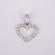 14 KT white gold Lab Created Diamond Pendant with Customized Round Cut Diamond Pendant VVS Clarity Diamonds-Gurukrupa-Gems