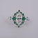 14 kt white gold wedding engagement diamond gemstone ring for men women-Gurukrupa-Gems
