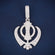 14K Gold Fully Iced Hip Hop Pendant with Sunburst and Palm Style Design Drenched in VVS Diamond Shine Gurukrupa-Gems