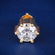14KT Gold Round 2ct Diamond Earrings Fancy Halo Stud for Mens Womens Gurukrupa-Gems