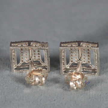 14KT White Gold With Lab Created Round Cut Diamond Earring For Your Partner Luxury Diamond Jewelry Gift Gurukrupa-Gems