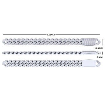 14kt Yellow Gold Plated VVS Round Diamond 4mm Tennis Bracelet for Mens Womens Gurukrupa-Gems