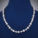 16 Inch 3.5mm White Gold Diamond Tennis Chain Necklace with Frozen Style Gurukrupa-Gems