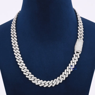 18 inch 10 mm hip hop fully iced out diamond cuban chains Gurukrupa-Gems