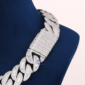 18 inch 20 mm hip hop cuban diamond chain for men Gurukrupa-Gems