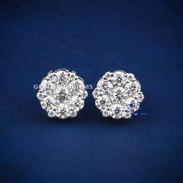 2 CT approx. diamond earring for women this valentine for your love Gurukrupa-Gems