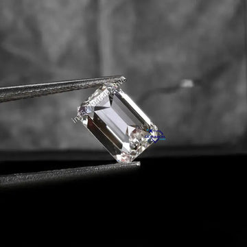 2 ct Emerald cut Colorless white certified diamond def color-Gurukrupa-Gems