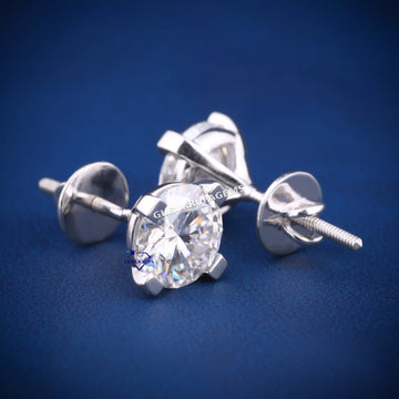 2 ct solitaire diamond earring for women Gurukrupa-Gems