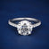 2.85 ct Diamond Solitaire Ring VVS Clarity Engagement Ring Gurukrupa-Gems