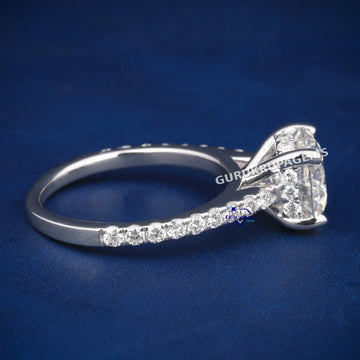 2.85 ct Diamond Solitaire Ring VVS Clarity Engagement Ring Gurukrupa-Gems