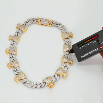 20 inch 15 mm custom logo hip hop chain diamonds Bound to catch attention Gurukrupa-Gems