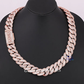 20 inch 18 mm personalized diamond cuban chain for men women Gurukrupa-Gems