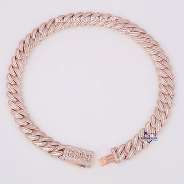 20 inch 18 mm personalized diamond cuban chain for men women Gurukrupa-Gems