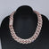 20 inch 20 mm classic studded cuban link 14 kt rose gold diamond chain for men with vvs clarity diamond Gurukrupa-Gems