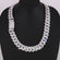 20 inch 25 mm cuban chain for unisex embellished with round and baguette cut diamonds vvs clarity Gurukrupa-Gems