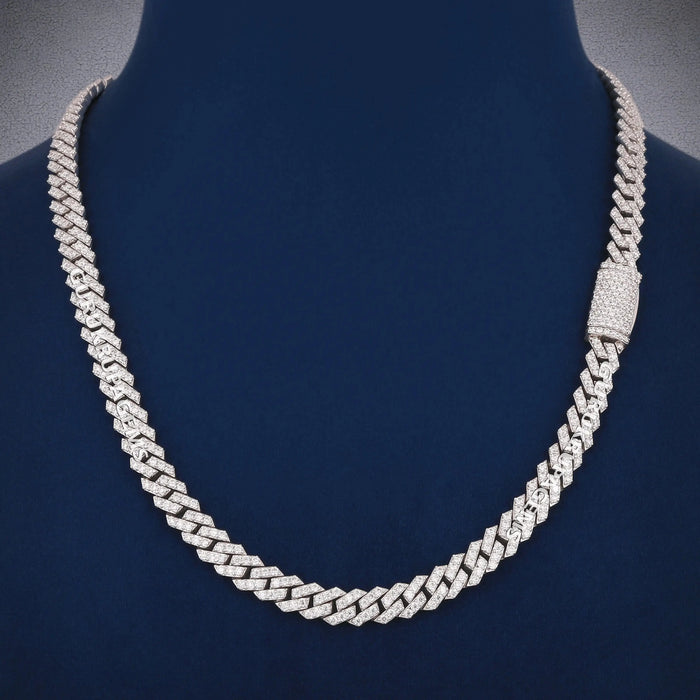 20 Inch 8mm Cuban Link Chain Iced Out With VVS Diamond New Luxury Collection