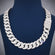 22 inch 20 mm hiphop full white cuban diamond chain vvs clarity Gurukrupa-Gems