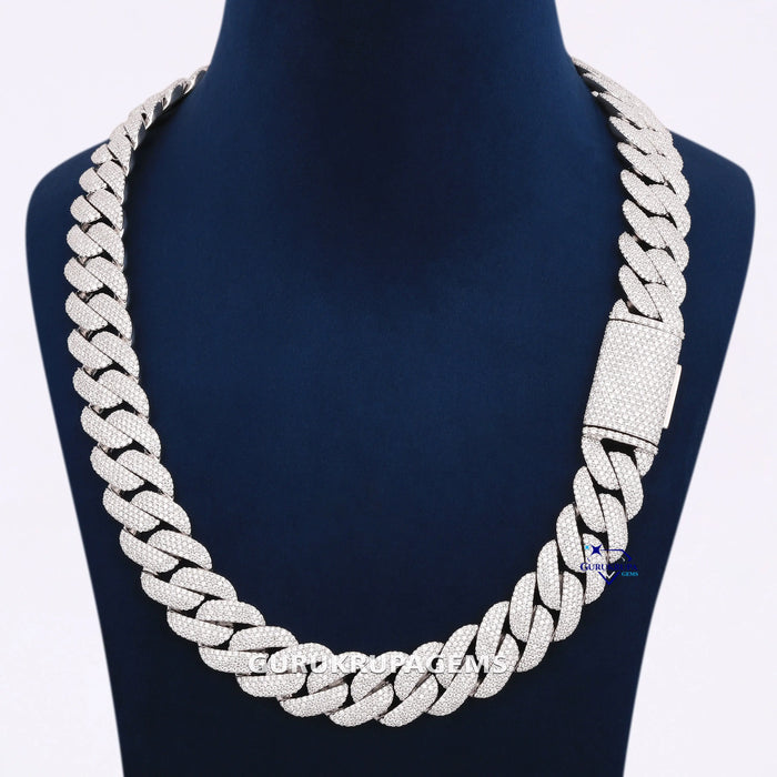 22 inch 22 mm hip hop vvs miami cuban chain