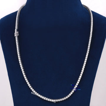22 inch 3.50 mm hip hop tennis diamond chain Gurukrupa-Gems