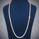 22 inch 3.5mm princess cut tennis necklace full white Gurukrupa-Gems