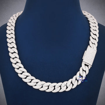 22 inch cuban diamond chain VVS diamond clarity Gurukrupa-Gems
