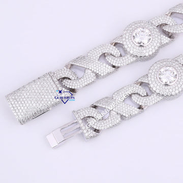 25 INCH 20 MM Infinity style diamond custom chains hip hop pass diamond tester jewelry Gurukrupa-Gems