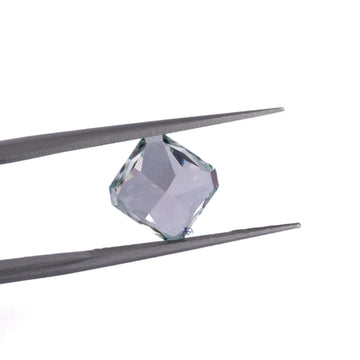 3.96 CT intense green square radiant color with vvs clarity diamond crafted for lab made diamonds-Gurukrupa-Gems