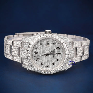 36 mm womens arabic dial buss down watch Gurukrupa-Gems