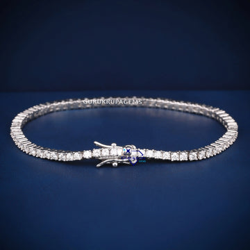 7 inch 3 mm elegant womens tennis bracelet for VVS Gurukrupa-Gems