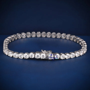 7.5 inch 4 mm VVS diamond tennis bracelet Gurukrupa-Gems