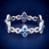 8.5 Inch 9mm Rose Gold Diamond Clover Bracelet Gurukrupa-Gems