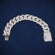 8.5 inch 18 mm fully white iced out cuban bracelet Gurukrupa-Gems