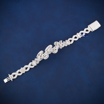 9 inch 15 mm custom bracelet vvs diamond clarity mens accessory Gurukrupa-Gems