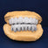 925 Sterling Silver Hip Hop 16 Dental Teeth Diamonds in VVS Clarity Gurukrupa-Gems