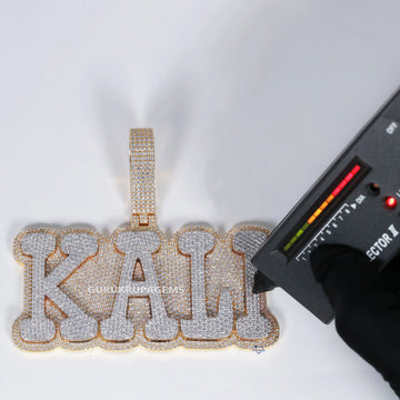 A Stunning Diamond Pendant in 14 kt yellow gold with lab grown diamonds is perfect for men and women Gurukrupa-Gems