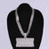 Accessorize your neck look with this custom made 14kt white gold lab grown chain pendant - Gurukrupa-Gems