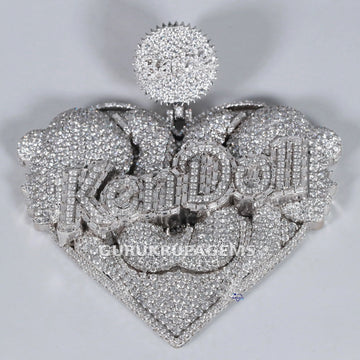 Adorn yourself in sophistication with our 14kt white gold pendant enhanced by a flawless lab-created diamond Gurukrupa-Gems