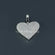 Adorn yourself with this exquisite heart shaped pendant with dazzling labgrown diamonds in 14kt white gold-Gurukrupa-Gems