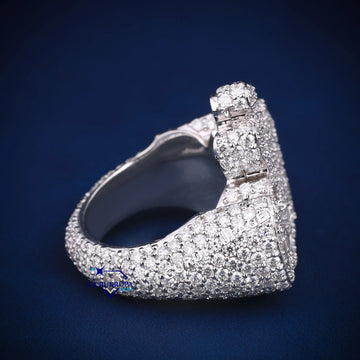 Allah named hip hop diamond ring d color vvs clarity Gurukrupa-Gems
