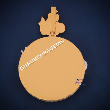 Allah religion custom round diamond pendant Gurukrupa-Gems