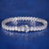 Elegant White Gold Finish Diamond Tennis Bracelet with Box Clasp Jweldim Jewels