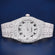 Full White Arabic Dial Diamond Watch Most Expensive Luxury Watches in the World in Iced Out Silver Rapper Watches Jweldim Jewels