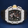 Buy Luxury Mens World Most Expensive Richest Watch with Black Skeleton Dial Fully Iced Out Diamond Bezel Black Rubber Belt New Ice Watches for Mens Womens Jweldim Jewels