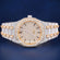 Mens Iced Out Watches Two Tone Silver Yellow Gold Plated Bust Down Moissanite Watch Jweldim Jewels