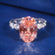 5.95  Pink oval Diamond Ring Timeless Solitaire Ring for Womens whlte Gold VVS Diamond Jweldim Jewels