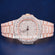 41mm Baguette Diamond Rose Dial Watch for Men Jweldim Jewels