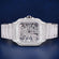 Fully Custom Silver Hip Hop Diamond Watches for Mens Iced Out Skeleton Watch Jweldim Jewels