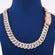 Luxury Rose Gold Finish Fully Iced Out Cuban Link Diamond Chain Necklace Jweldim Jewels